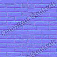 seamles wall bricks normal map 0005